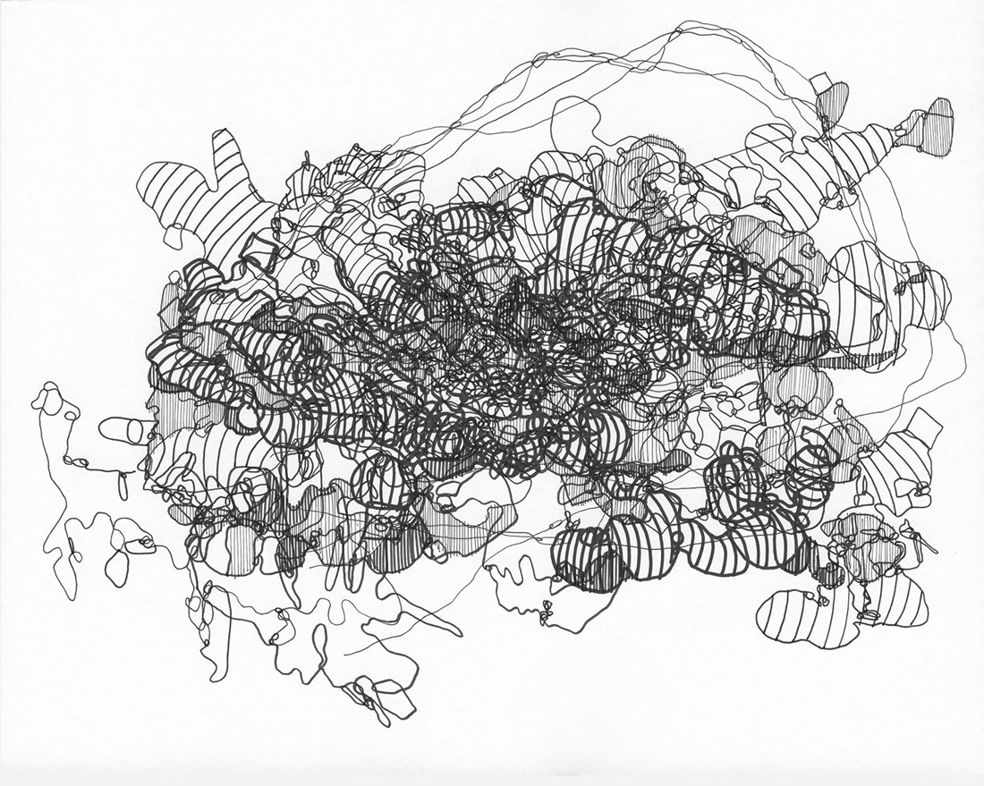 Bolt_Carol_Panorama_1100x879_w ink and watercolor on paper, 11 x 14"