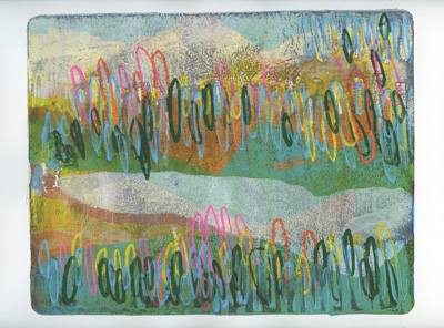 japanese-mountain-landscape-400x295_P ink and watercolor on paper, 11 x 14"