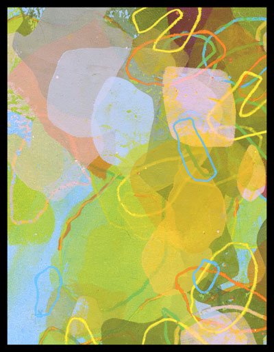 Sound Afternoon, acrylic on board, 9 x 11" framed